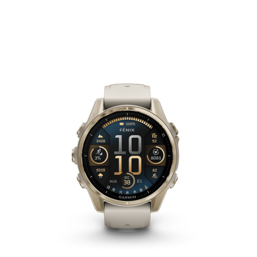 fenix 8 Sapphire AMOLED 43mm Soft Gold / Fog Gray 010-02903-16