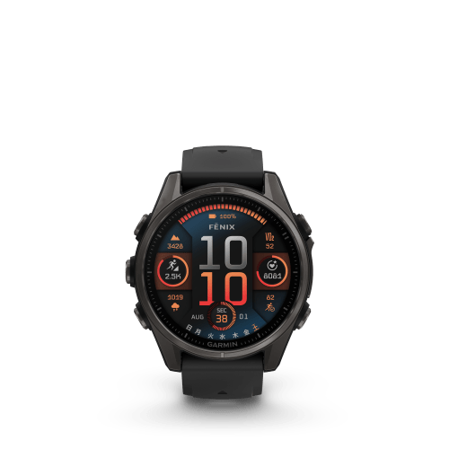 fenix 8 Sapphire AMOLED 43mm Ti Carbon Gray DLC / Black 010-02903-27