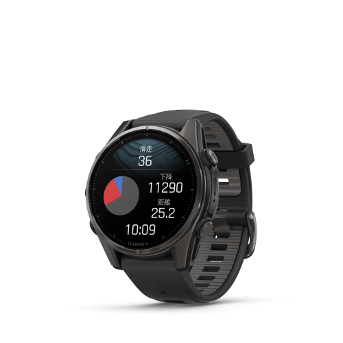 fenix 8 Sapphire AMOLED 43mm Ti Carbon Gray DLC / Black 010-02903-27