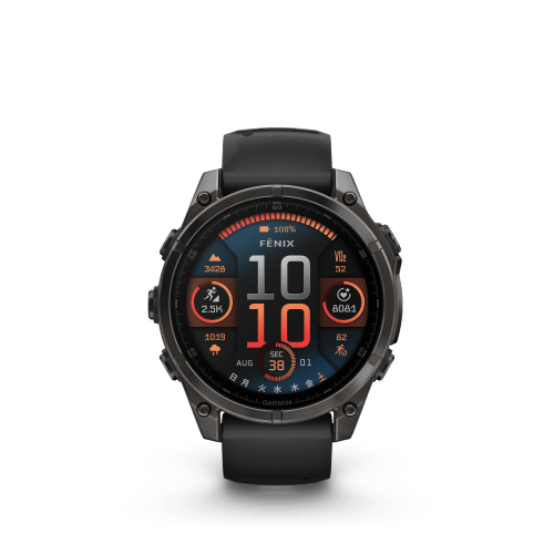 fenix 8 Sapphire AMOLED 47mm Ti Carbon Gray DLC / Black 010-02904-27