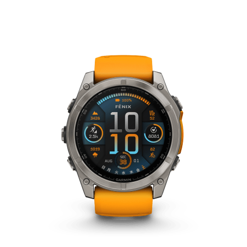 fenix 8 Sapphire AMOLED 51mm Ti / Orange 010-02905-50