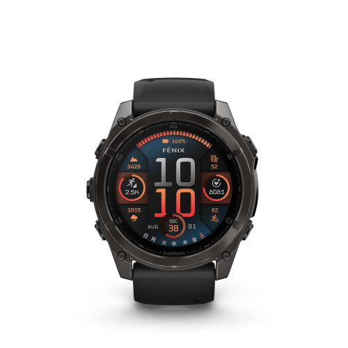 fenix 8 Sapphire AMOLED 51mm Ti Carbon Gray DLC / Black 010-02905-62